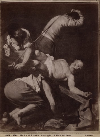 Anderson — Roma - Martirio di S. Pietro - Caravaggio - S. Maria del Popolo — insieme